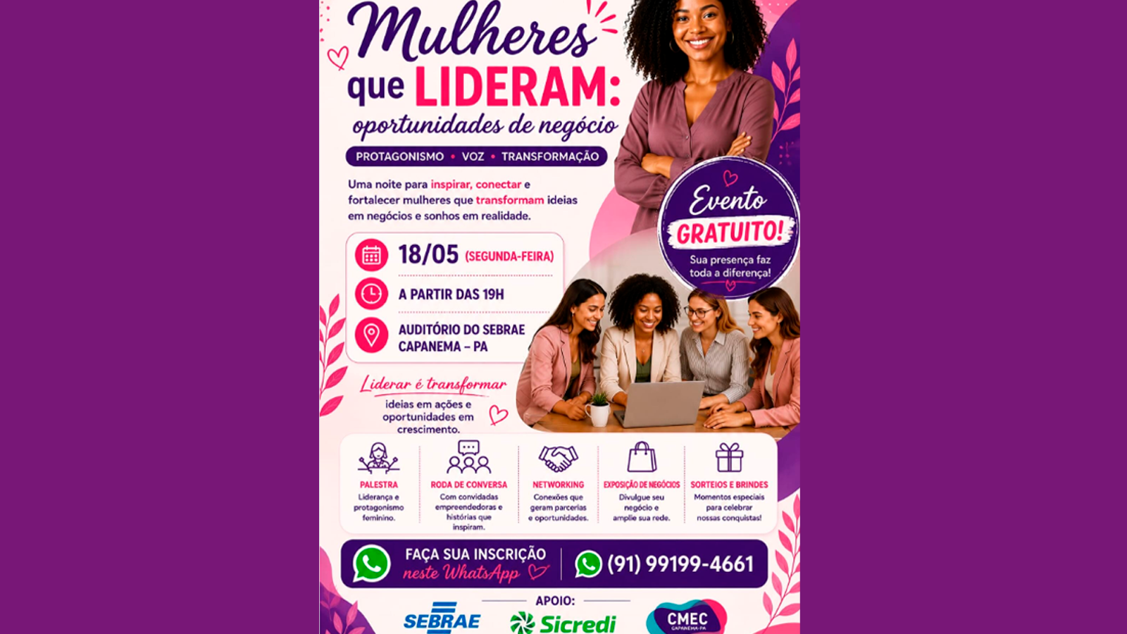 Mulheres que Lideram: Oportunidade de negócios